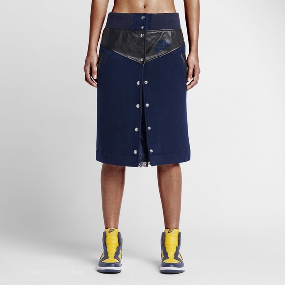 2015 Nike Lab x Sacai Destroyer Wool Skirt - Navy/Black - Small - Picture 4 of 6